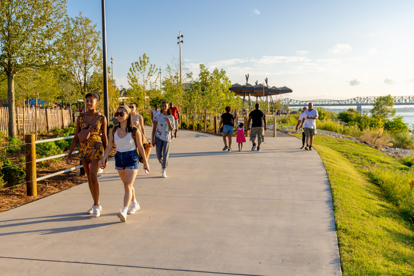 Walking trail at Shelby Farms Park in Memphis